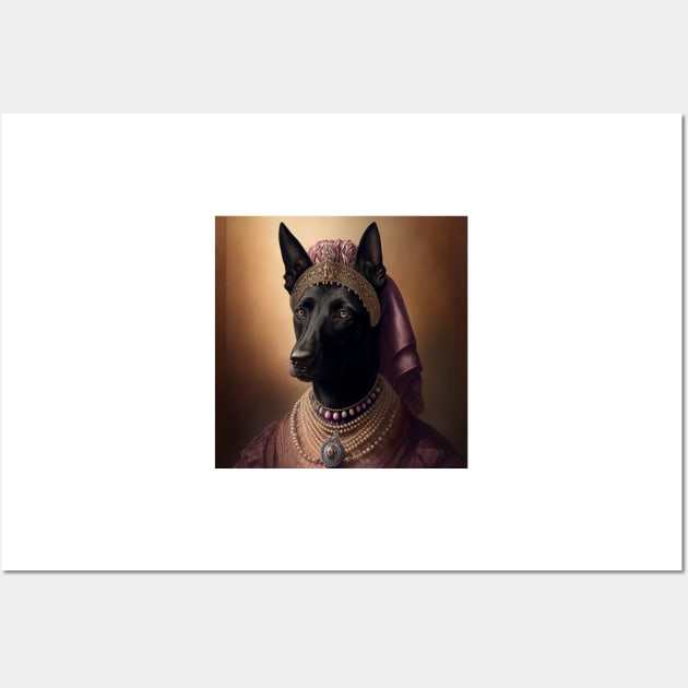 Lady Black Malinois Wall Art by baseCompass